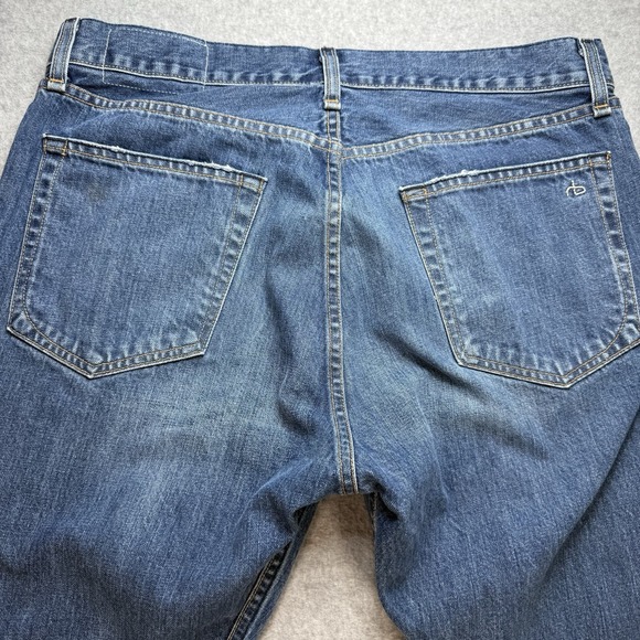 Rag & Bone‎ Jeans Mens 34 X 27 Blue Fit 3 Slim Straight Denim - Picture 5 of 10